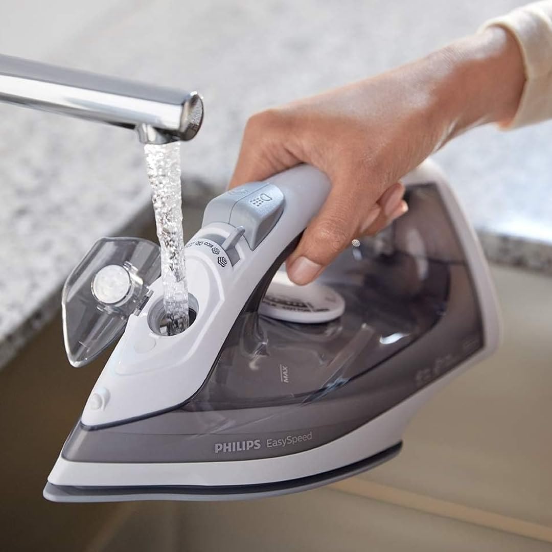 Philips EasySpeed Dampfbügeleisen GC1751/80, Einfach und effektiv, 4 Dampfeinstellungen, 2000 W, Keramik-Bügelsohle, 220ml Wassertank, grau - re:tech