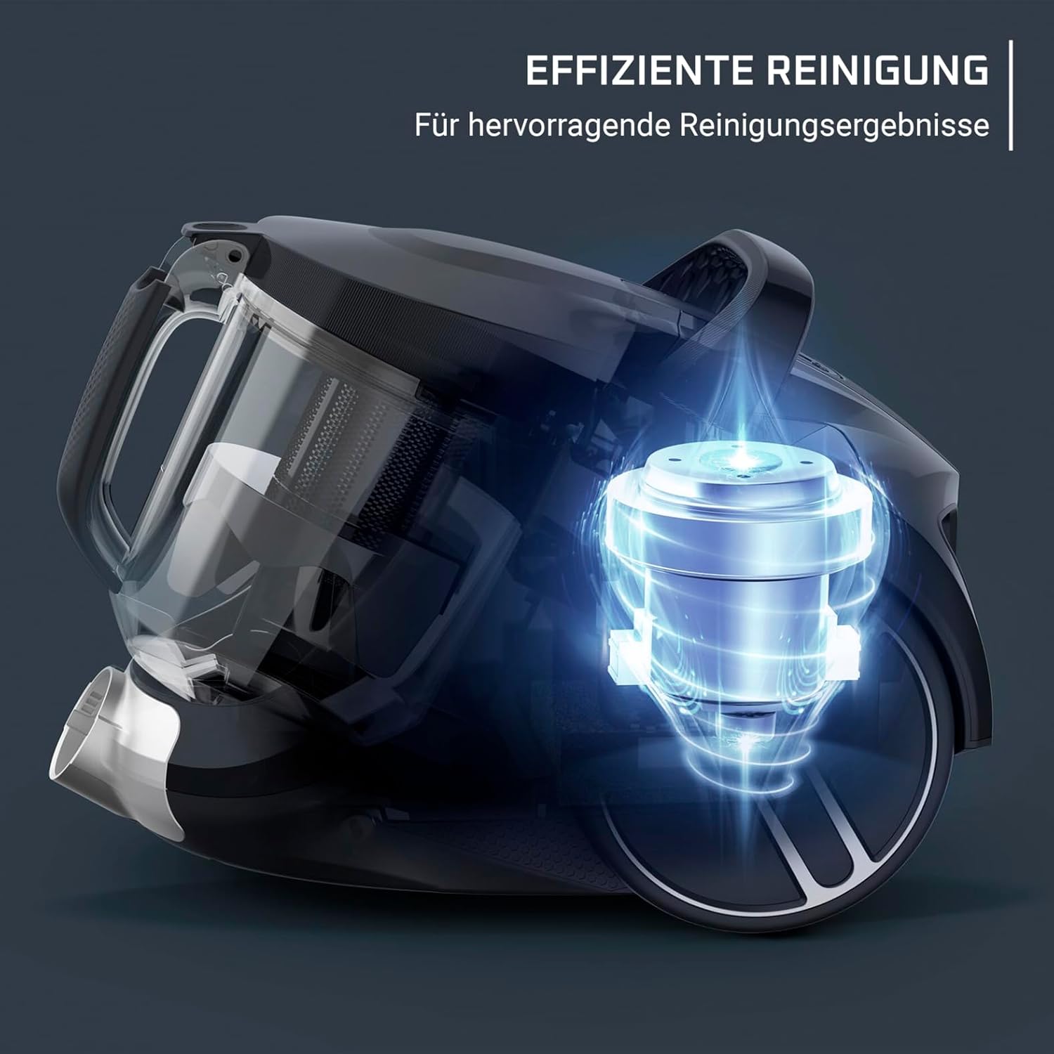 Rowenta Compact Power XXL RO4871EA - Bodenstaubsauger 2,5 Liter-Fassungsvermögen, kompaktes Design, EffiTech Motor, einfach zu entleeren, Staubsauger starke Saugleistung, 6,2-Meter-Netzkabel - re:tech