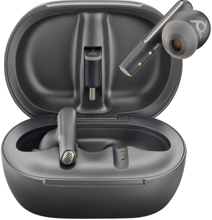 HP Poly Voyager Free 60+ UC – Premium True Wireless Headset mit Touchscreen-Case & ANC - re:tech