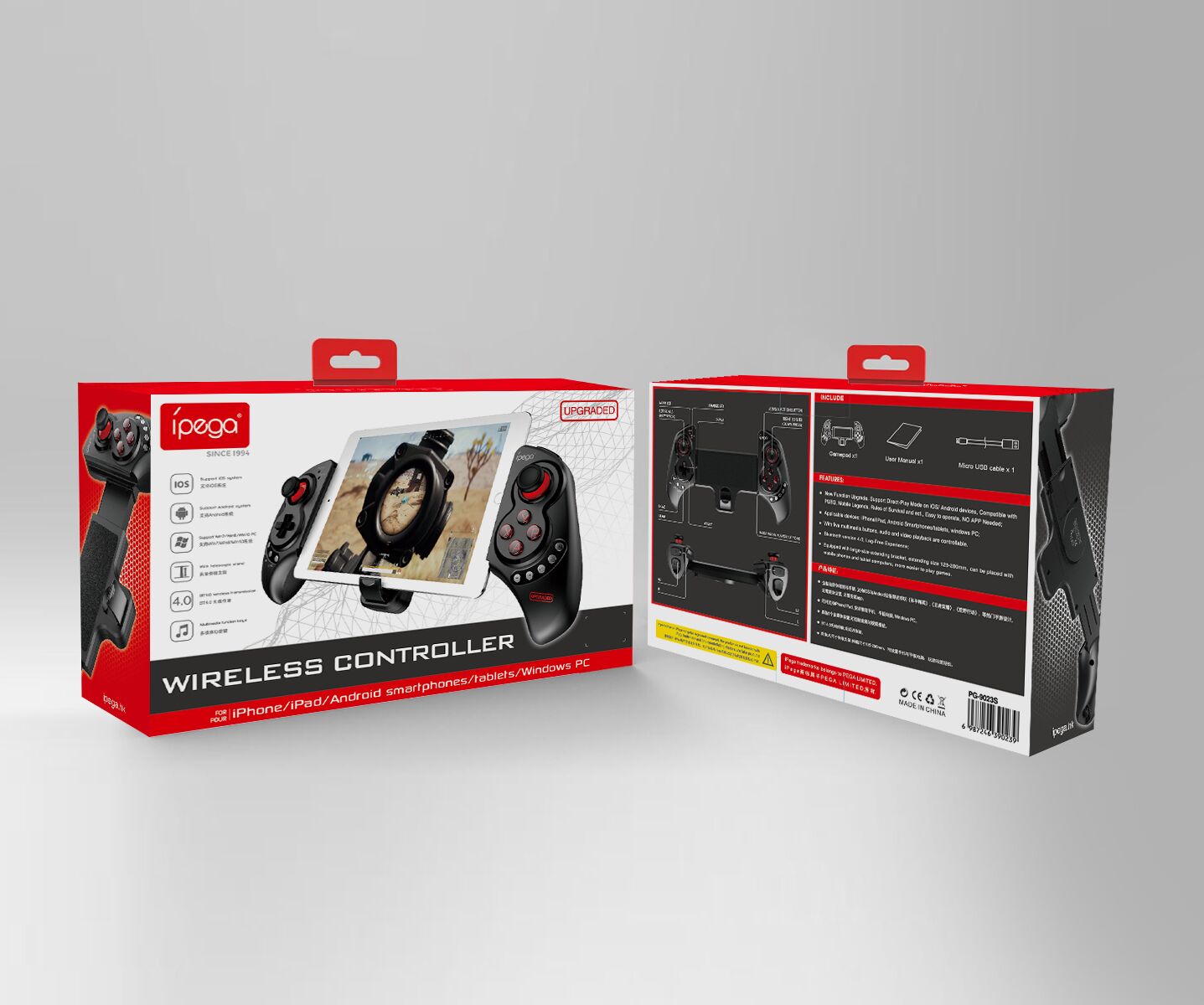 iPega PG-9023S Bluetooth Gamecontroller – Für Android, iOS, Windows & Switch - re:tech