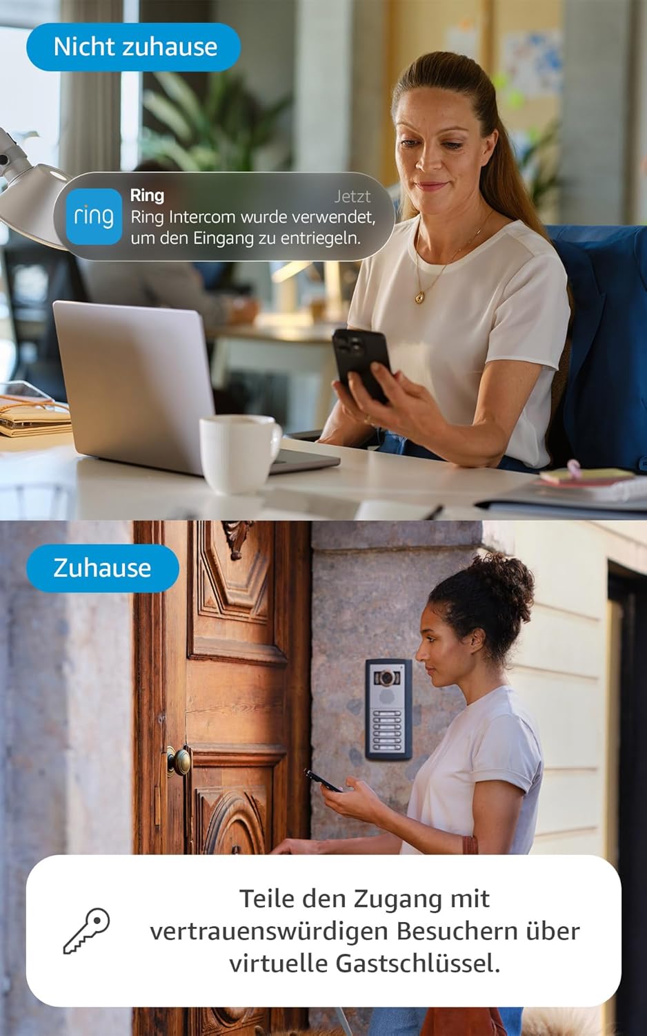 Ring Intercom Audio | Mach deine Gegensprechanlage intelligenter | Audio-Streaming, virtuelle Schlüssel und Fernzugriff | Zur Selbstinstallation