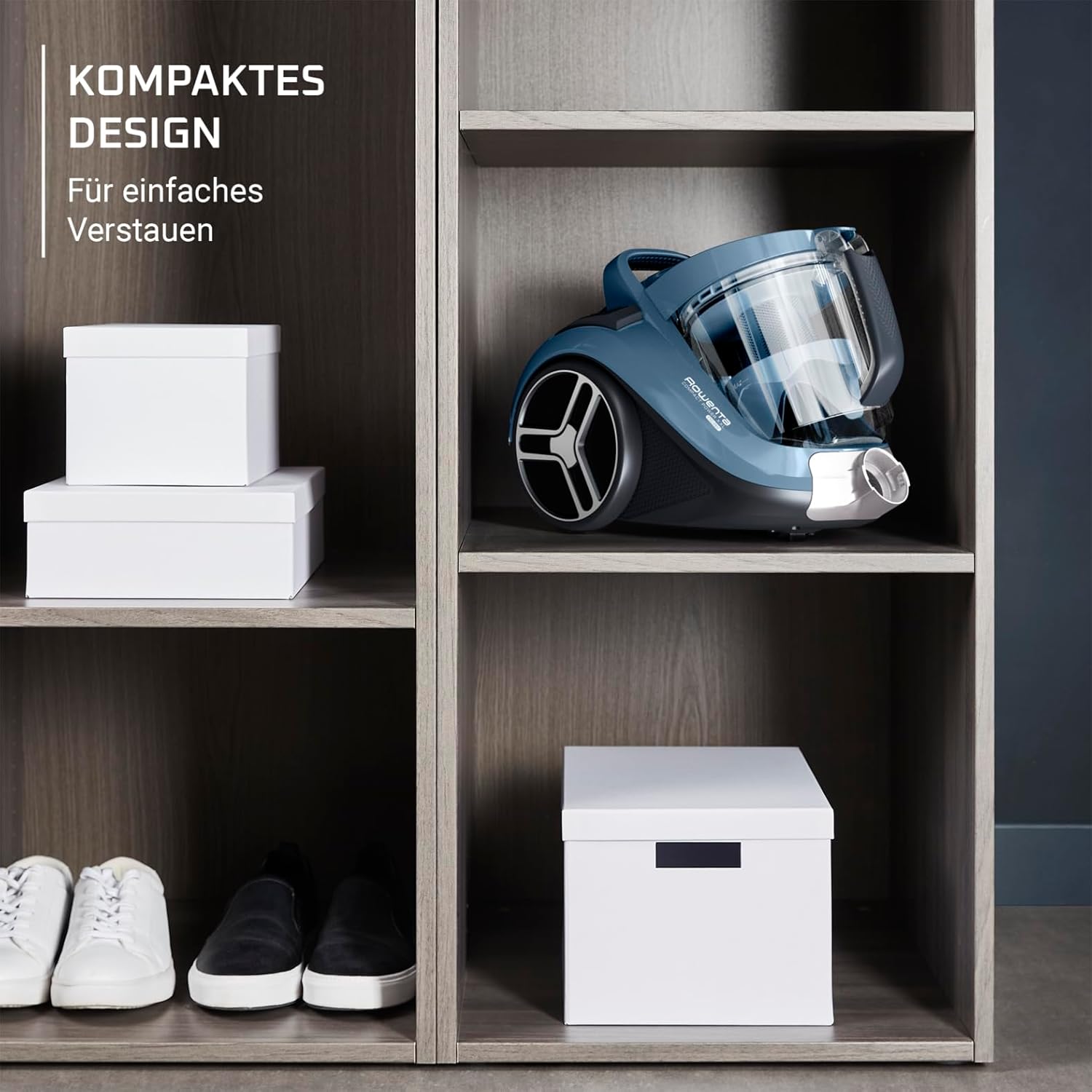 Rowenta Compact Power XXL RO4871EA - Bodenstaubsauger 2,5 Liter-Fassungsvermögen, kompaktes Design, EffiTech Motor, einfach zu entleeren, Staubsauger starke Saugleistung, 6,2-Meter-Netzkabel - re:tech