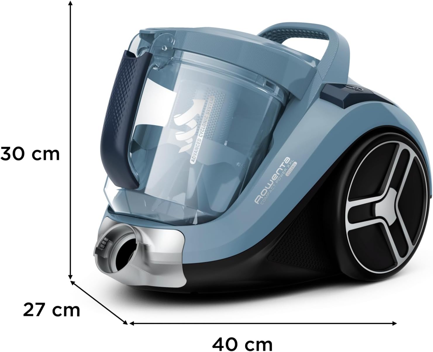 Rowenta Compact Power XXL RO4871EA - Bodenstaubsauger 2,5 Liter-Fassungsvermögen, kompaktes Design, EffiTech Motor, einfach zu entleeren, Staubsauger starke Saugleistung, 6,2-Meter-Netzkabel - re:tech