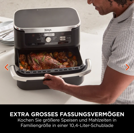 Extra großes Fassungsvermögen für ganze Mahlzeiten auf einmal
