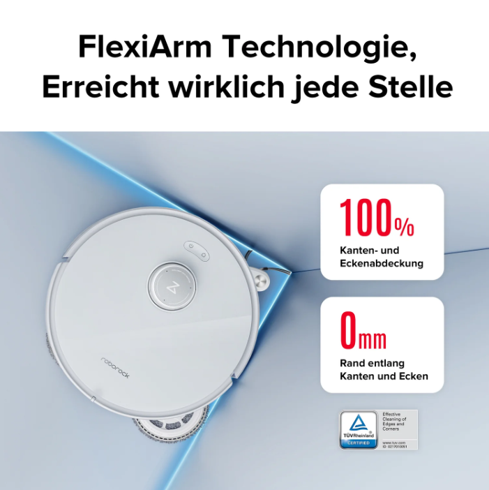 Visuelle Darstellung der automatischen Schmutzerkennung für verschiedene Bodenarten
