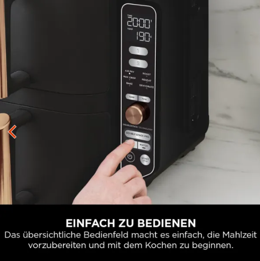 Touch-Bedienfeld mit voreingestellten Programmen im Nahaufnahme