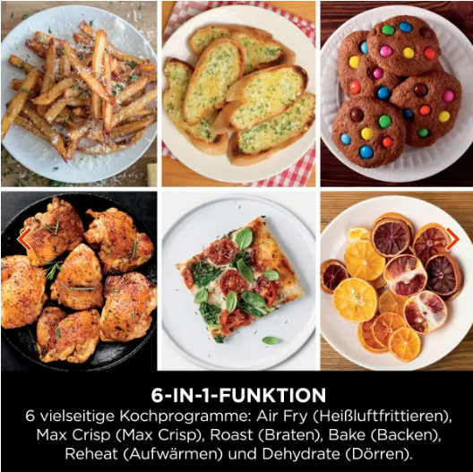 Perfekt gegarte Süßkartoffeln und Chicken Wings aus dem Airfryer