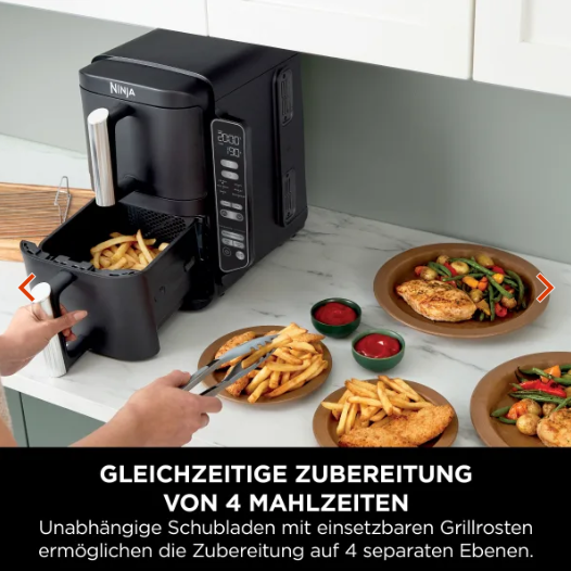 Zubereitung verschiedener Gerichte in zwei unabhängigen Zonen