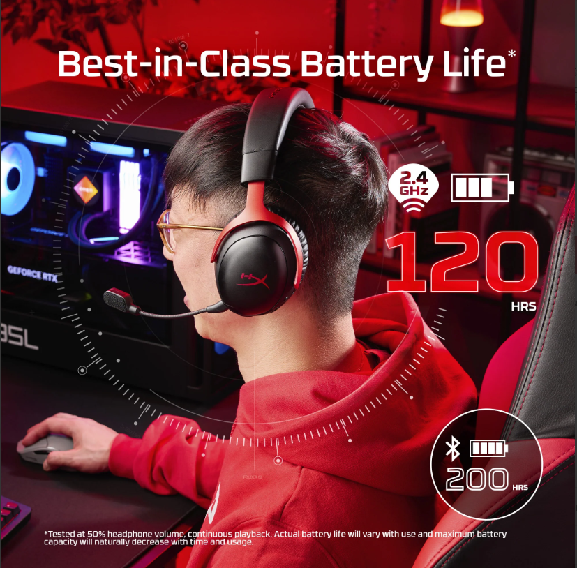 HP HyperX Cloud III S Wireless Weiß – Kabelloses Gaming-Headset mit 3D-Audio & 120h Akkulaufzeit - re:tech