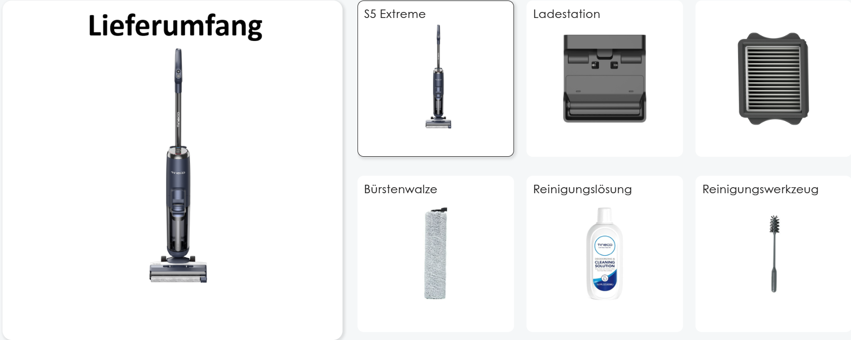 Tineco Floor One S5 Extreme Bodenstaubsauger für Hartböden, intelligenter Akku-Nass-Trockenstaubsauger, modernes Design
