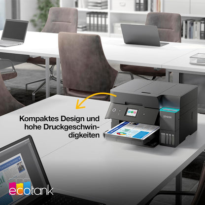 Epson EcoTank ET-4950 A4-Multifunktionsdrucker mit Wi-Fi & AirPrint Tintentank, automatischem Dokumenteneinzug, Duplexdruck, Scannen, Kopieren & Fax, bis zu 3 Jahre Tinte im Lieferumfang enthalten - re:tech