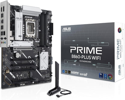 ASUS Prime B860-PLUS WiFi Gaming Mainboard - Intel LGA 1851 - Intel B860 - ATX - DDR5 Speicher - PCIe 5.0 - 1x PCIe 4.0 M.2 - WiFi 6E - Aura Sync