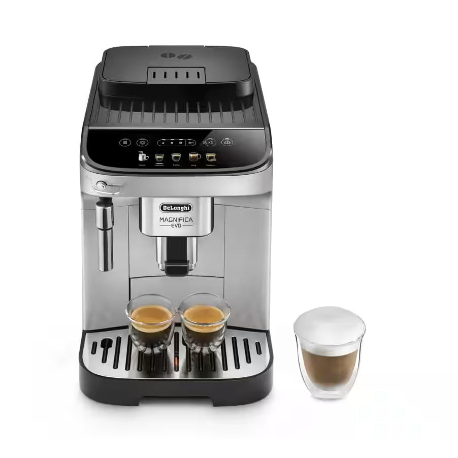 De'Longhi Magnifica Evo ECAM290.31.SB Kaffeevollautomat mit Milchaufschäumer – Silber/Schwarz