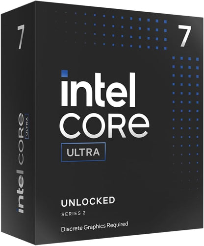 Intel® Core™ Ultra 7 265KF Desktop-Prozessor - LGA 1851 - 20 Kerne [8 P-Cores + 12 E-Cores] bis zu 5,5 GHz [Boxed , ohne Kühler]
