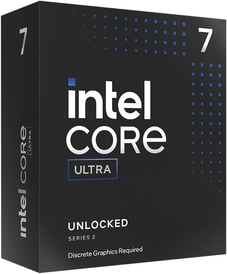 Intel® Core™ Ultra 7 265KF Desktop-Prozessor - LGA 1851 - 20 Kerne [8 P-Cores + 12 E-Cores] bis zu 5,5 GHz [Boxed , ohne Kühler]