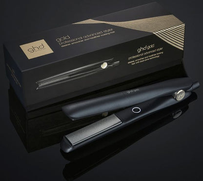 ghd Gold Styler Schwarz Glätteisen mit 26mm Platten und Dual-Zone Technologie, glättet und stylt Haare effizient