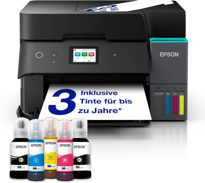 Epson EcoTank ET-4950 A4-Multifunktionsdrucker mit Wi-Fi & AirPrint Tintentank, automatischem Dokumenteneinzug, Duplexdruck, Scannen, Kopieren & Fax, bis zu 3 Jahre Tinte im Lieferumfang enthalten - re:tech