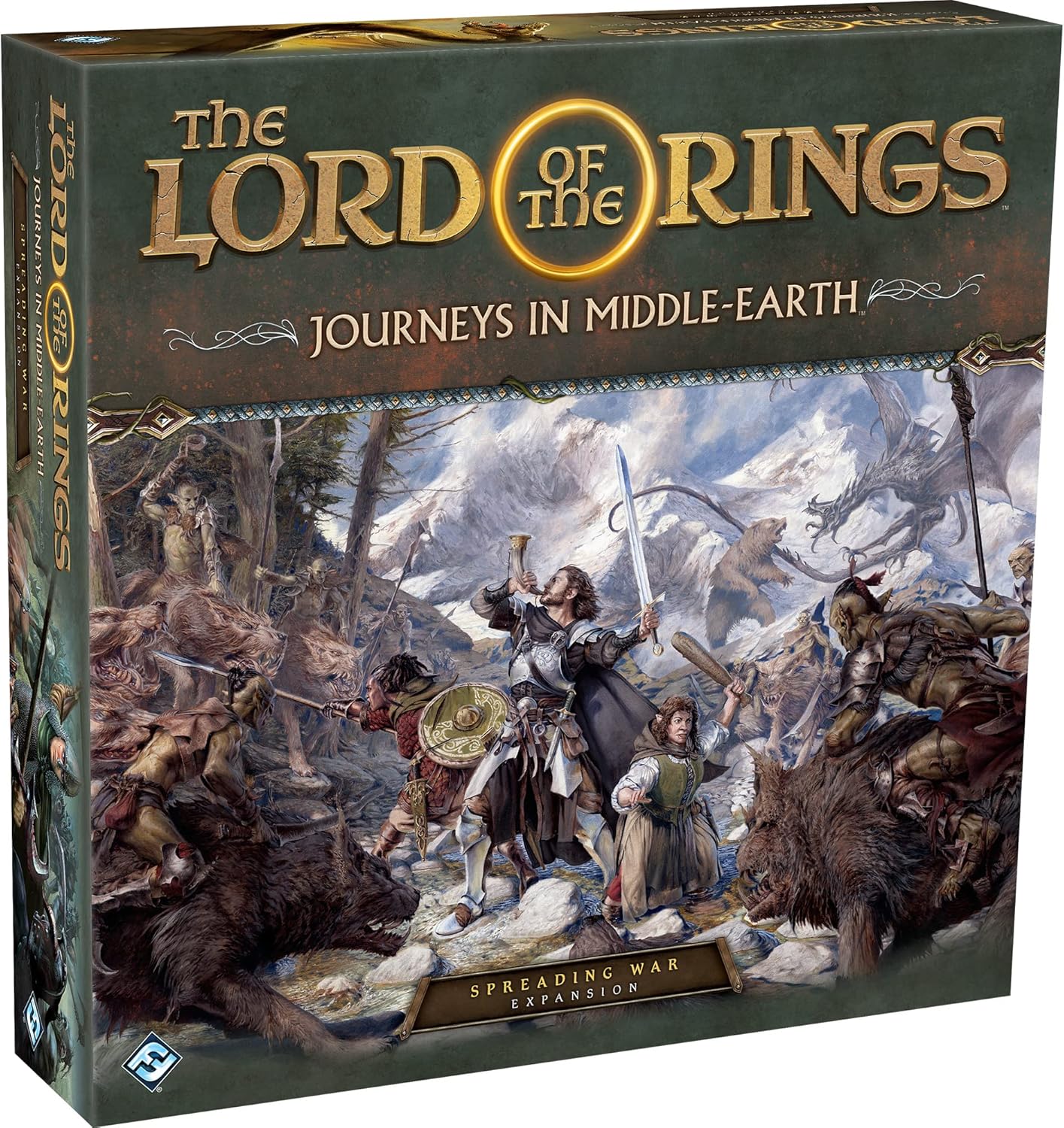 Fantasy Flight Games, Journeys in Middle-Earth: Spreading War Expansion, Miniature Game, 1 bis 5 Spieler, Alter 14+, 60 bis 120 Minuten SPielzeit, Multicolor, Englische Sprache - re:tech