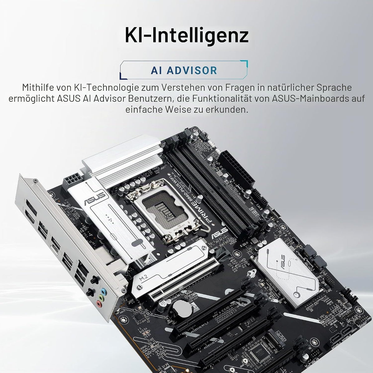 ASUS Prime B860-PLUS WiFi Gaming Mainboard - Intel LGA 1851 - Intel B860 - ATX - DDR5 Speicher - PCIe 5.0 - 1x PCIe 4.0 M.2 - WiFi 6E - Aura Sync