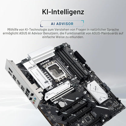 ASUS Prime B860-PLUS WiFi Gaming Mainboard - Intel LGA 1851 - Intel B860 - ATX - DDR5 Speicher - PCIe 5.0 - 1x PCIe 4.0 M.2 - WiFi 6E - Aura Sync