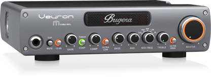 Bugera VEYRON MOSFET BV1001M Bass Head, ultrakompakter 2000 Watt-Class-D-Bassverstärker mit MOSFET-Vorverstärker, Kompressor und DYNAMIZER-Technologie - re:tech