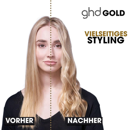 ghd Gold Styler Schwarz – Premium Glätteisen (26mm Platten) mit Dual‑Zone Technologie - re:tech