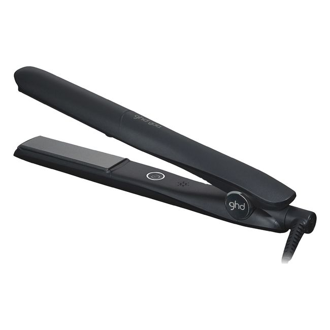 ghd Gold Styler Schwarz, glätteisen mit 26mm Platten und Dual-Zone-Technologie, glättet und glättet Haare schnell und schonend.