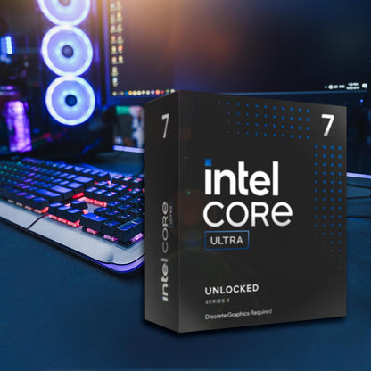 Intel® Core™ Ultra 7 265KF Desktop-Prozessor - LGA 1851 - 20 Kerne [8 P-Cores + 12 E-Cores] bis zu 5,5 GHz [Boxed , ohne Kühler]