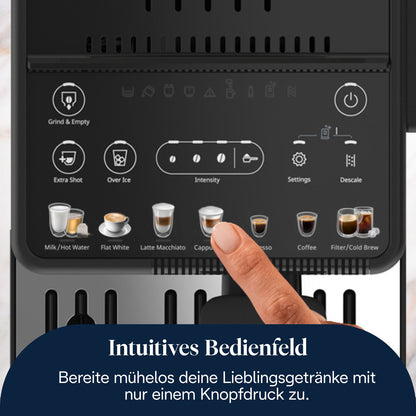 De'Longhi Rivelia Start EXAM420.55.BXL Kaffeevollautomat mit LatteCrema Hot & Cold Brew – Schwarz
