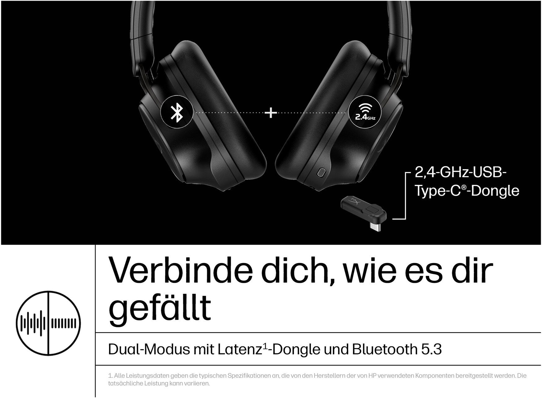 HP HyperX Cloud Mix II Wireless – Gaming-Headset mit Dual-Mode & Hi-Res-Audio (Schwarz) - re:tech