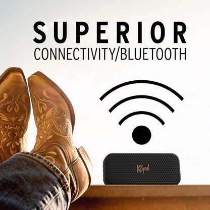Klipsch Nashville Tragbarer Bluetooth-Lautsprecher, IP67-Standard, Wasser- und staubabweisend, 24 Stunden Akkulaufzeit, Bluetooth 5.3, Verstellbarer und Abnehmbarer Tragegurt, Schwarz. - re:tech