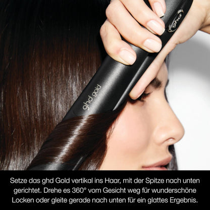 ghd Gold Styler Schwarz – Premium Glätteisen (26mm Platten) mit Dual‑Zone Technologie - re:tech