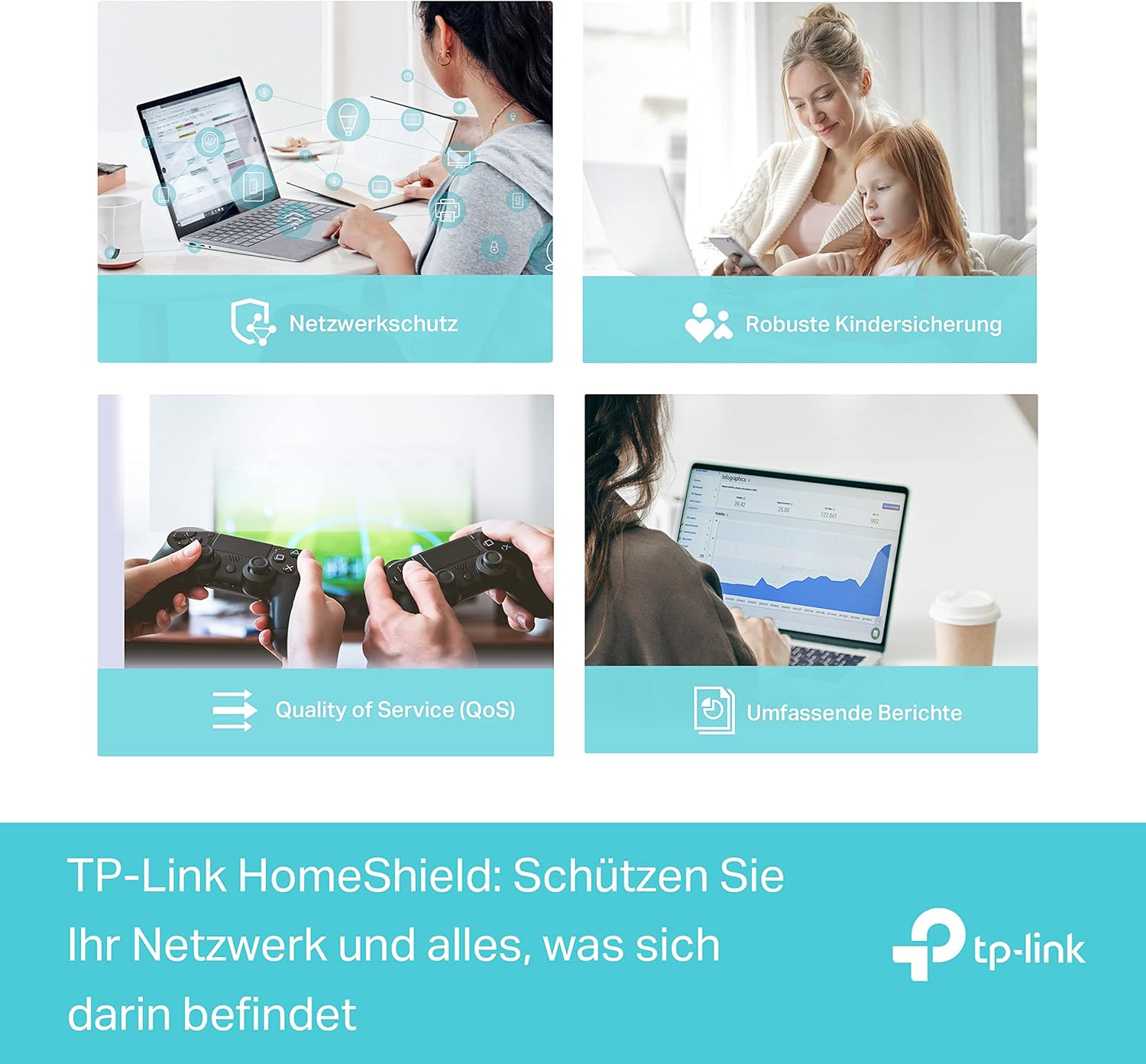 TP-Link Deco XE75 Mesh WLAN Set (3 Pack), Wi-Fi 6E AXE5400 Tri-Band Router & Repeater, 3× Gigabit Ports für jede Einheit, für Häuser mit 4-7 Schlafzimmern, Umfassender Jugendschutz, WPA3