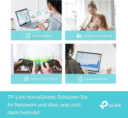 TP-Link Deco XE75 Mesh WLAN Set (3 Pack), Wi-Fi 6E AXE5400 Tri-Band Router & Repeater, 3× Gigabit Ports für jede Einheit, für Häuser mit 4-7 Schlafzimmern, Umfassender Jugendschutz, WPA3