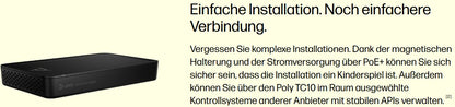 HP Poly Studio G62 – Videokonferenzsystem für professionelle Meetingräume (4K, HDMI, Zoom, Teams) - re:tech
