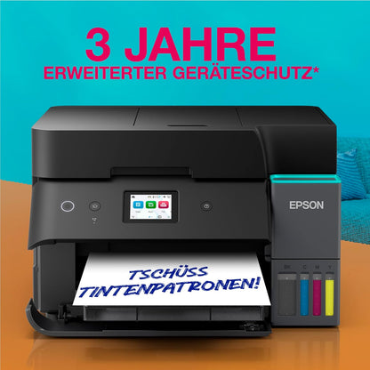 Epson EcoTank ET-4950 Multifunktionsdrucker mit Wi-Fi, Duplex, automatischem Dokumenteneinzug, Scannen, Kopieren und Fax