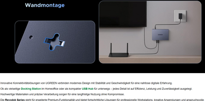 UGREEN CM753 2.5G LAN Switch mit 5X 2.5G Ports+1X10G SFP+ ,Unmanaged Netzwerk Switch für Computer,NAS,Server,WiFi 6 AP, Schnelle Datenübertragung,Desktop/Wandmontage Metallgehäuse - re:tech